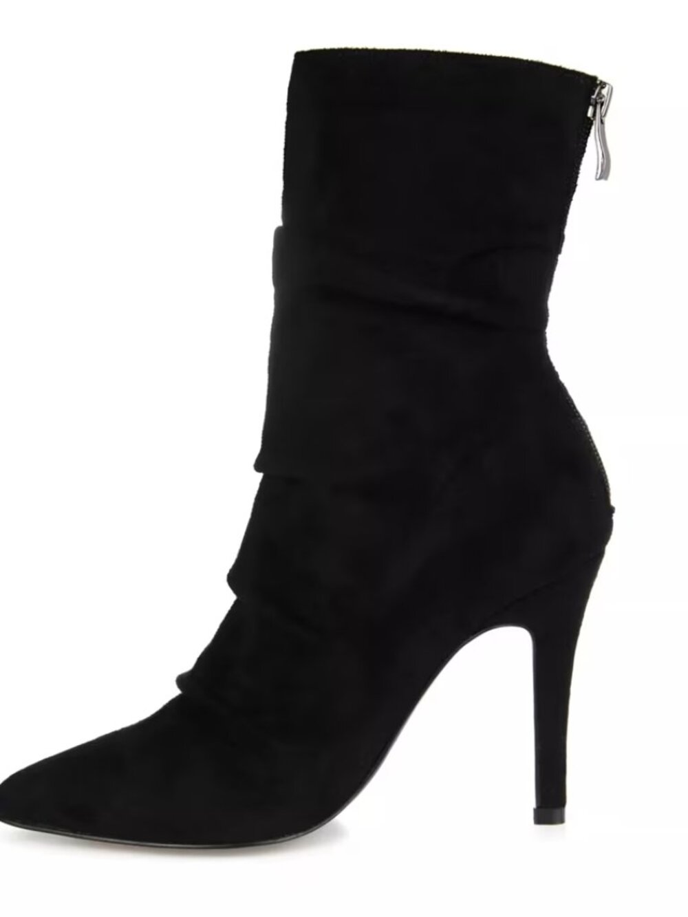 Journee Collection Womens Ankle Rouched Stiletto Dress Booties Shoes Sz 9 NEW - Picture 6 of 8